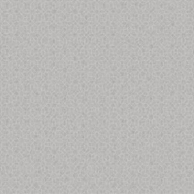 Metallic FX Star Geometric 33' L x 21" W Wallpaper Roll — Gray