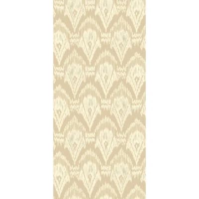 Originals Zaraband Ikat Non-Woven Wallpaper Roll — Stone