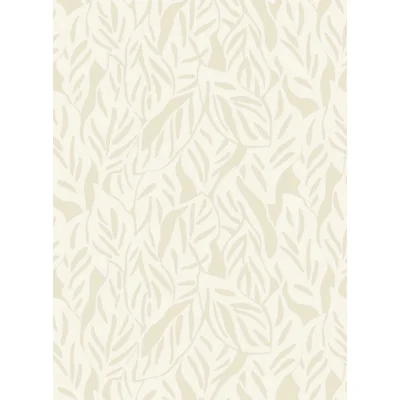 Floral Matte Wallpaper by Kasey Free — Cream