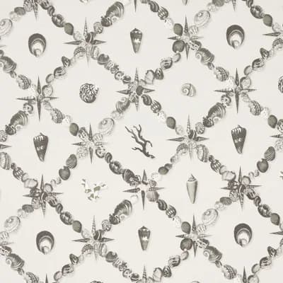 Schumacher x Charlap Hyman & Herrero / Pilar Almon Grotto Treillage Wallpaper — Ivory