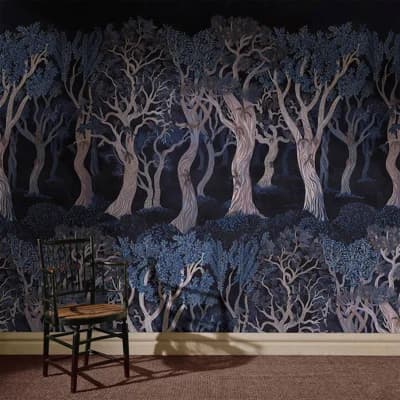OVERSTORY Wallpaper - Midnight 9'10" - full height wallpaper — Earth