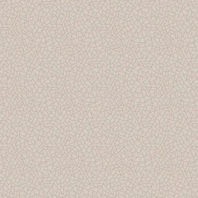 Metallic FX Crazed Geometric 33' L x 21" W Wallpaper Roll — Rose Gold