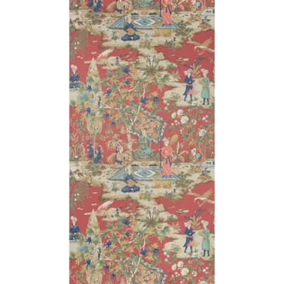 Volume Lodi Garden 57 33' L x 27.5" W Wallpaper Roll — Red