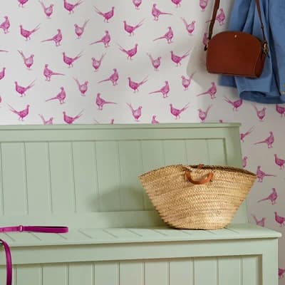 Abstract Non-Pasted Matte Wallpaper Double Roll — Pink