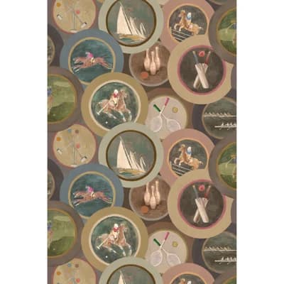 Icons Wallpapers 32.8' L x 27.56" W Smooth Wallpaper Roll — Woodsmoke