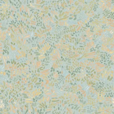 16.5' L x 20.5" W Peel and Stick Wallpaper Roll — Robins Egg