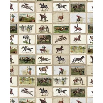 The Derby Non-Pasted Satin and Matte Wallpaper Roll — Brown,Green,Taupe