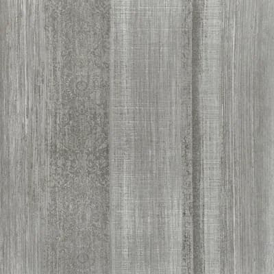 Precious Collection Glitter Chiffon Damask Wallpaper Roll — Gray