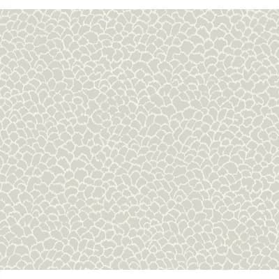 Nadie Abstract Non-Pasted Matte Wallpaper Double Roll by Ronald Redding — Gray