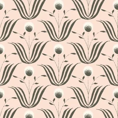 Lady Charlotte Spring Bloom 10' L x 24" W Wallpaper Tile — Soot