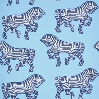 Faubourg Wallpaper — Blue