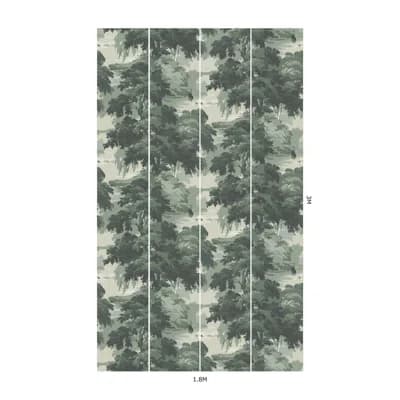 REVERIE Wallpaper - Verde 9'10" - full height wallpaper — Verde