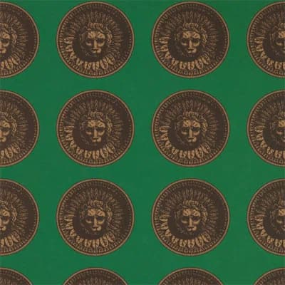 Medallion Wallpaper — Malachite,Gold