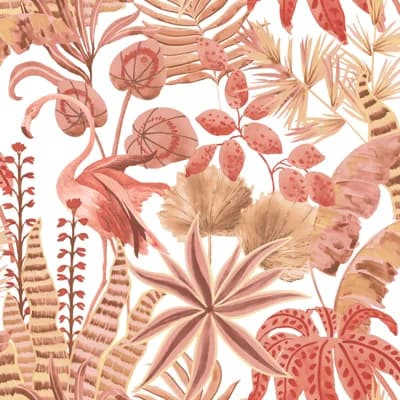 Wamego 16.5' L x 20.5" W Peel and Stick Wallpaper Roll — Pink Sunset