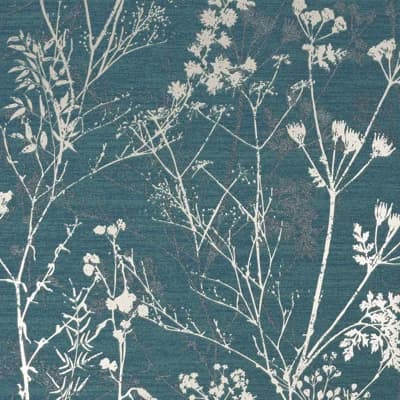 Floral Non-Pasted Metallic Wallpaper Double Roll — Gray,Pale Gold