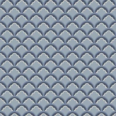 Ashmore 32.8' L x 27.56" W Smooth Wallpaper Roll — Blue