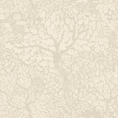 Ingrid Floral Non-Pasted Wallpaper Roll — Taupe
