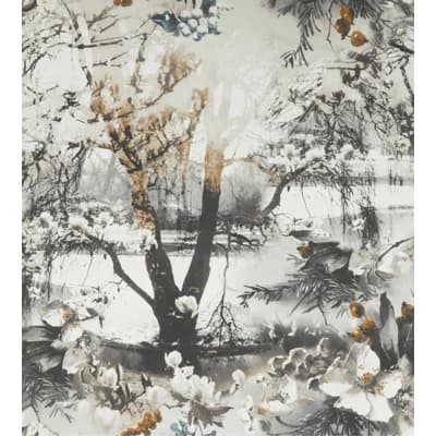 Les Papiers Floral Non-Pasted Matte Wallpaper Double Roll — Terre