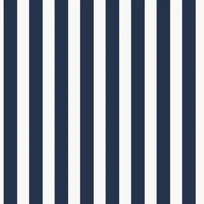 Kids and Teens Collection Navy Regency Stripe Wallpaper Roll — Navy