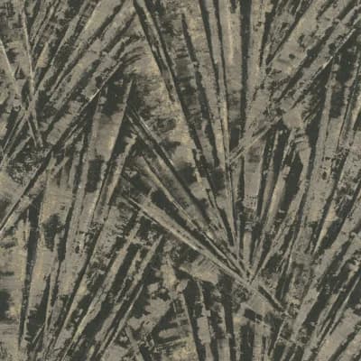 Energy Collection Metallic Fan Palm Effect Wallpaper Roll — Gold