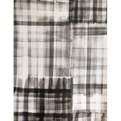 Checkered Non-Pasted Matte Wall Mural — Reductive Black