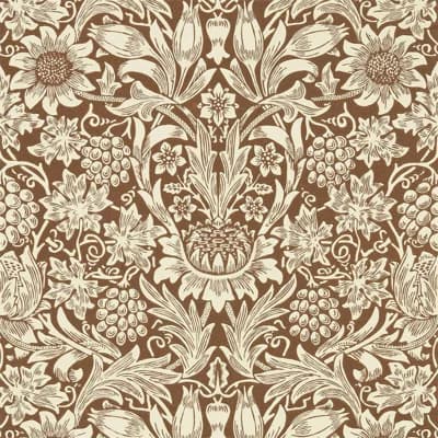 Sunflower Wallpaper — Chocolate,Cream