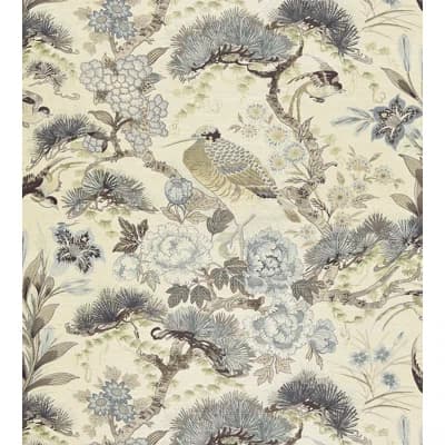 Shenyang Sisal Animal Print Fabric Non-Pasted Wallpaper Roll — Parchment