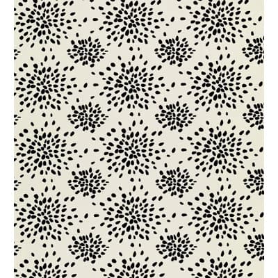 Albert Hadley Abstract and Polka Dot Non-Pasted Matte Wallpaper Roll by Albert Hadley — Black on Off-White