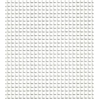 Geometric II Geometric Non-Pasted Wallpaper Roll — White
