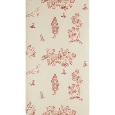 Wychwood 16.5' L x 20.5" W Wallpaper Roll — Huntsman Red