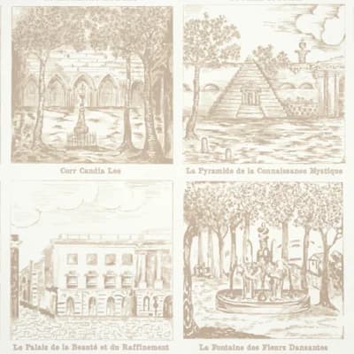 Schumacher x Johnson Hartig Architecturra Wallpaper — Ivory