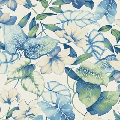 Tommy Bahama Windemere Floral 18' L x 20.5" W Peel and Stick Wallpaper Roll — Black