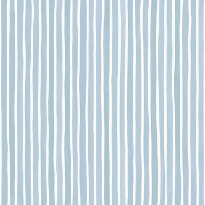 Croquet Striped Non-Pasted Wallpaper Roll — Blue