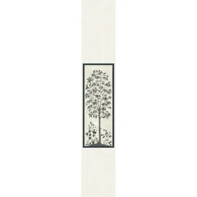 Non-Pasted Matte Wallpaper Roll — Charcoal,Parchment