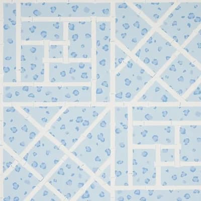 Schumacher x Cristina Buckley Fancy Beast Wallpaper — Sky Blue