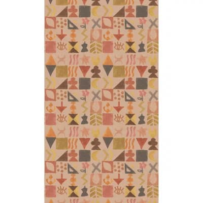 Geometric Non-Woven Wallpaper Roll — Plaster