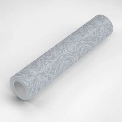 Rosettes 10' L x 24" W Peel and Stick Wallpaper Panel — Gray