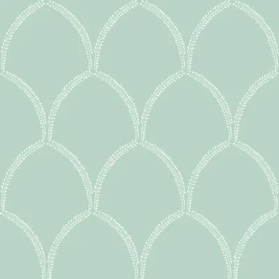 Hutton A 33' L x 20.5" W  Wallpaper Roll — Green