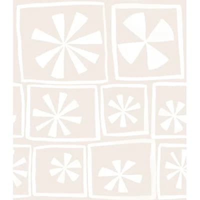 Susan Hable Floral Non-Pasted Satin Wallpaper Roll — Sand