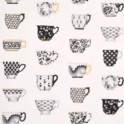 Onie's Teacups Wallpaper — Ink