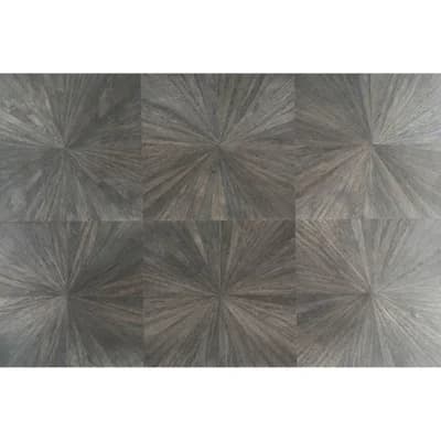 Hayami 36' L x 36" W Wallpaper Roll — Gray Pearl