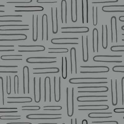 Snakes 2 33' L x 20.5" W Wallpaper Roll — Gray