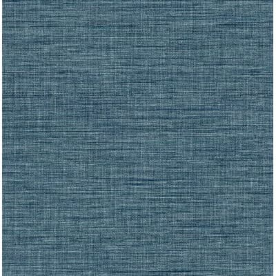 Exhale Non-Pasted Wallpaper Roll — Denim