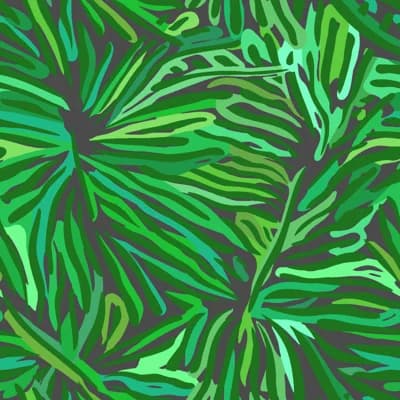 Flora Wallpaper — Green