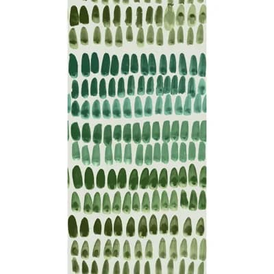 Susan Hable Abstract Non-Pasted Satin Wallpaper Double Roll — Green