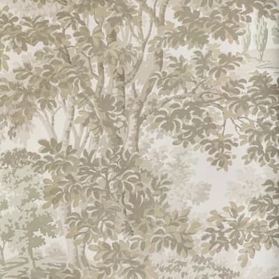 Arcadia Woodland 11' L x 27" W Wallpaper Roll — Stone