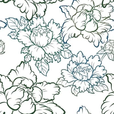 Peony 10' L x 24" W Peel and Stick Wallpaper Roll — Gray