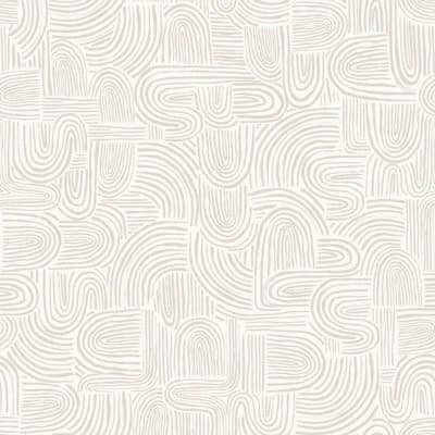 Coursen 16.5' L x 20.5" W Peel and Stick Wallpaper Roll — Beige