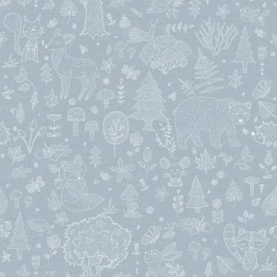 Little Explorers 2 Forest Kingdom Wallpaper Roll — Blue