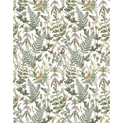 Secret Garden Wallpaper | Pre-pasted / Roll - 24" x 30' — Sable